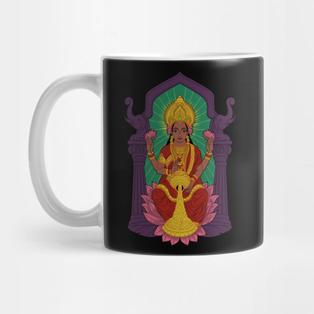 Hindu God - Lakshmi by Modern Medieval Design